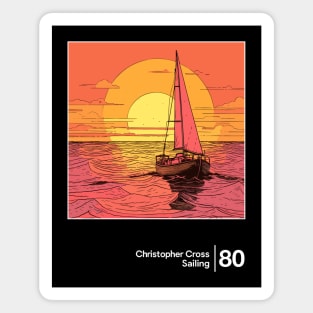 Christopher Cross / Minimalist Graphic Design Artwork Magnet